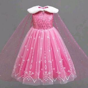 Pink Princess Dress with Cape Includes Accessories.